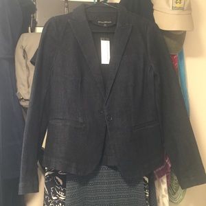 Banana Republic Dark denim blazer NWT